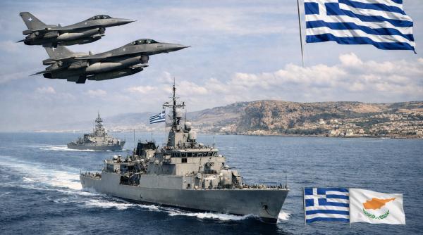 grecia trimite doua fregate si avioane militare f 16 in cipru