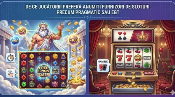 de ce jucatorii prefera anumiti furnizori de sloturi precum pragmatic sau egt