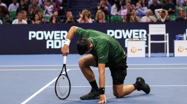 novak djokovic eliminat dramatic de la indian wells 2026 cum l a invins jack draper video