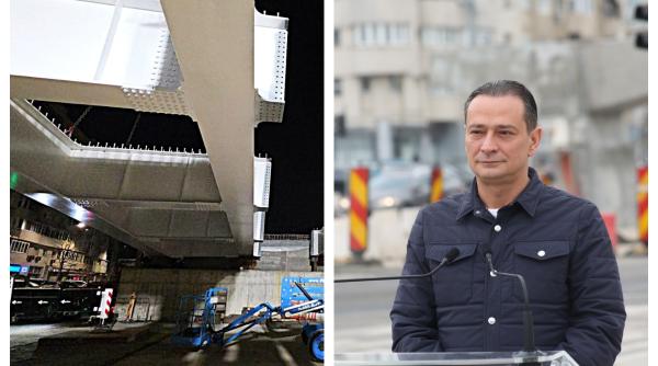 a inceput montarea tablierului metalic al pasajului europa unita daniel baluta va fi ultimul pe care o primarie il va putea face