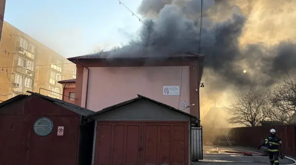 arde o casa de copii din aiud