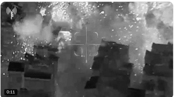 momentul impresionant in care israelul distruge sedii ale hezbollah in beirut video