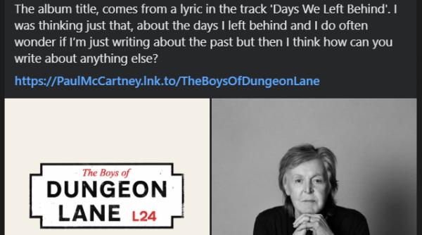 paul mccartney anunta lansarea unui nou album