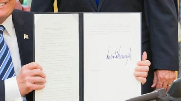 semnatura lui trump pe bancnotele americane decizie fara precedent in sua