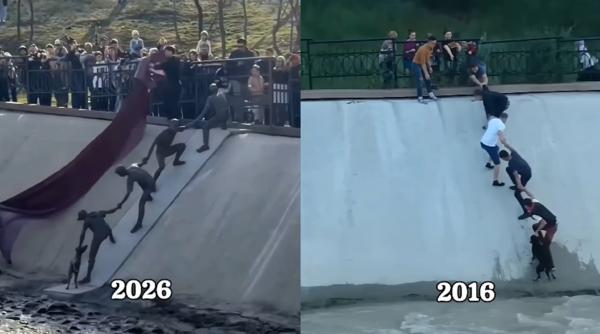 oamenii care au salvat un caine de la inec au ajuns monument gestul emotionant de acum 10 ani nu a fost uitat video