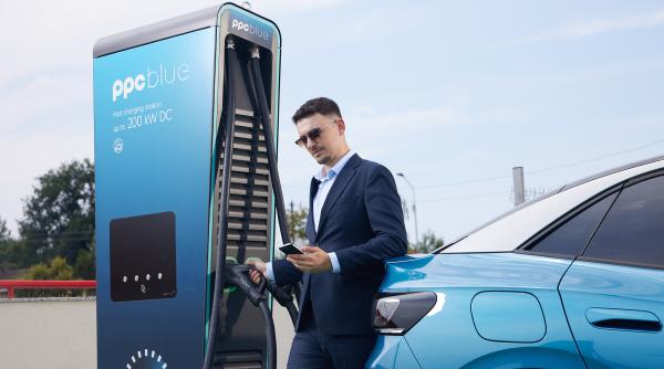 ppc blue romania va instala 7 statii de incarcare ultra rapide pentru vehicule electrice la aeroportul international henri coanda bucuresti