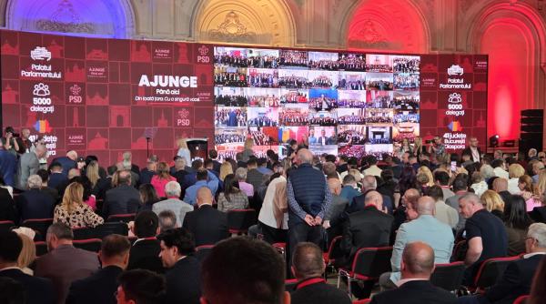invitat surpriza la reuniunea psd cine si a facut aparitia in spatele salii in timpul votului foto in articol