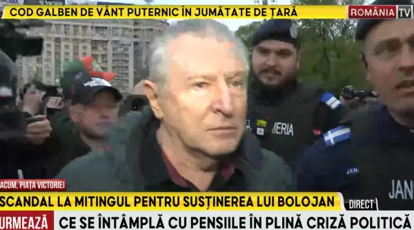 scandal la mitingul pro bolojan din piata victoriei ministrul radu berceanu a fost huiduit si evacuat din multime