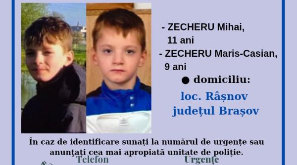 update cei doi frati de 9 si 11 ani disparuti din rasnov au fost gasiti in siguranta