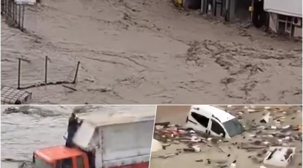 dezastru in turcia inundatiile au acoperit orase intregi de la marea neagra 12 persoane la spital video