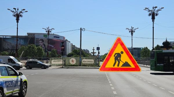 circulatia in zona fantanilor din piata unirii pe sensul catre biblioteca nationala se inchide