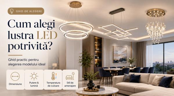 lustre led cum alegi modelul potrivit pentru un iluminat ieftin si eficient