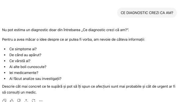 te iei dupa chatgpt cand vrei sa ti afli diagnosticul atentie urmarile pot fi fatale