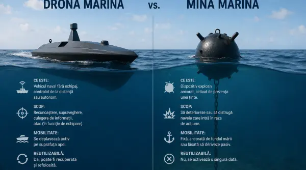 care este diferenta dintre o mina si o drona marina generalul dan grecu explicatii pentru dc news