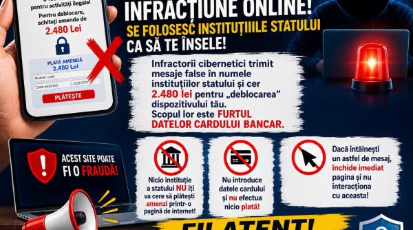 o noua metoda de frauda online avertisment de la mai atentie la mesajele care cer bani pentru deblocarea telefonului