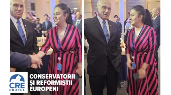 georgiana teodorescu europarlamentar ecr invitata la ziua americii apare alaturi de ambasadorul sua pe langa ue