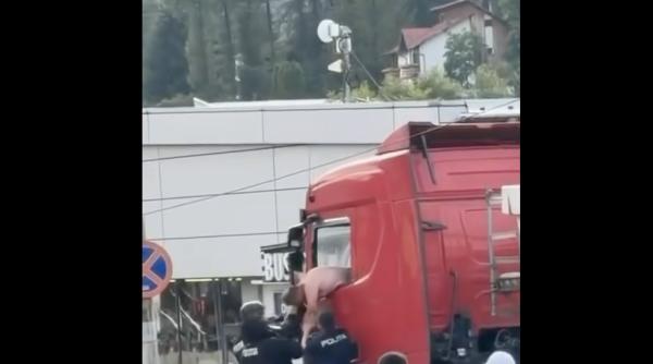 soferul de tir oprit de politisti in busteni a fost arestat preventiv
