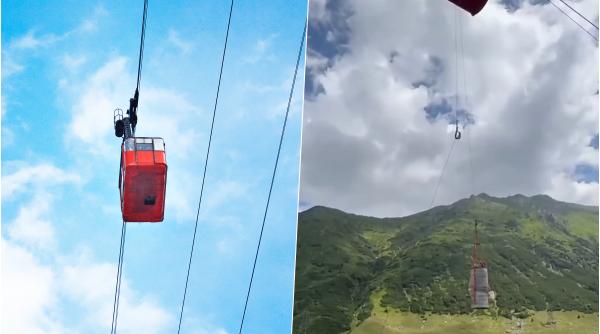 turisti blocati in telecabina de la balea operatiune de salvare la peste 2 000 de metri altitudine dupa o defectiune tehnica video