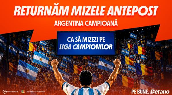 argentina a ratat trofeul dar cei care au crezut in ea primesc miza inapoi de la betano