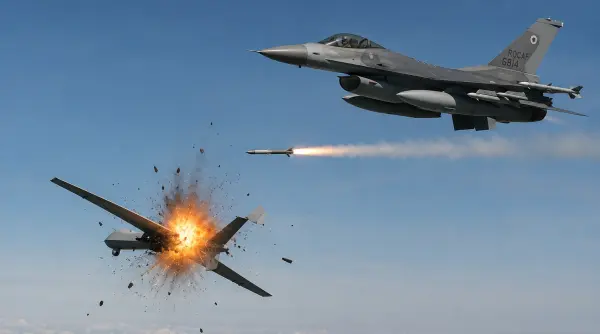 doua drone doborate de acelasi pilot cu acelasi avion f16 cine testeaza capacitatea de reactie a romaniei