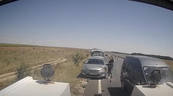 imagini socante publicate de un sofer de la tractari lovit in timpul unei interventii astazi am fost eu video