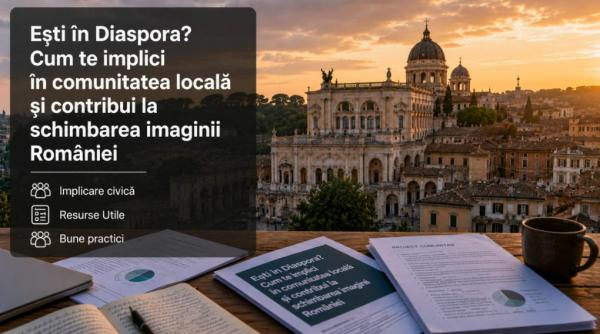 locuiesti in diaspora cum te implici in comunitatea locala si contribui la schimbarea imaginii romaniei