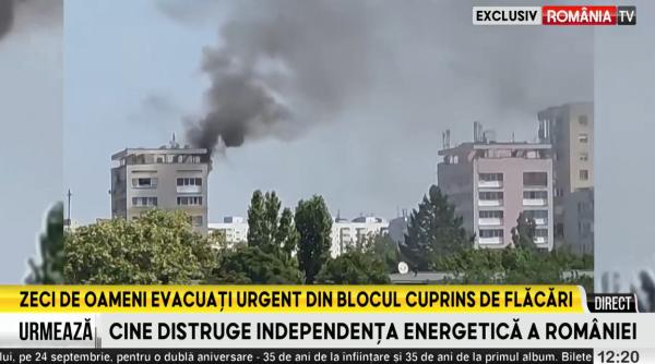 incendiu la un bloc din capitala video