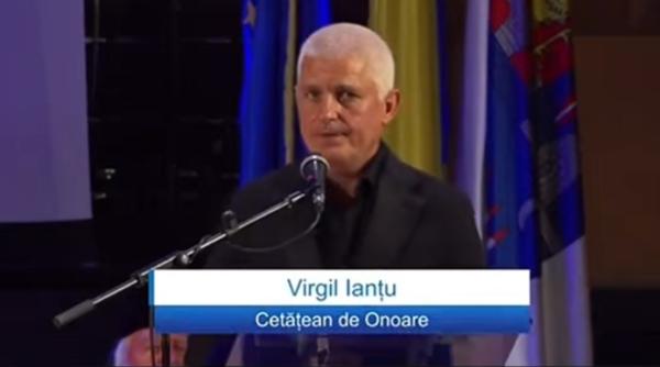 virgil iantu il taxeaza pe dan negru in ziua in care a primit titlul de cetatean de onoare al timisoarei video