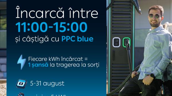 ppc blue lanseaza campania incarca si castiga prin care premiaza incarcarea masinilor electrice in afara orelor de varf