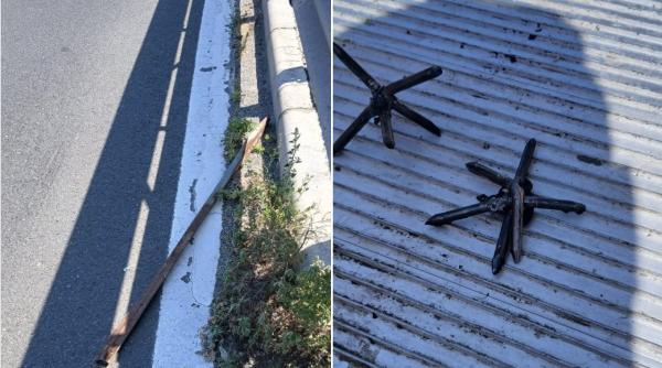 atentie pe a2 capcane metalice aruncate pe autostrada manevre de la baietii cu autoplatforme fenomenul confirmat de drdp constanta