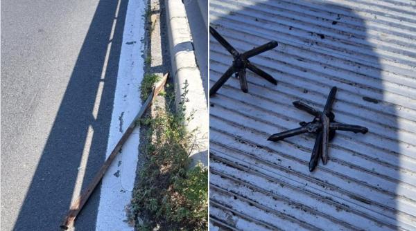 pericol pe autostrada soarelui obiecte metalice pe carosabil capcane pentru soferi titi aur se pot provoca accidente extrem de grave