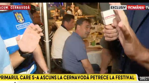 scandal la cernavoda reporterul romania tv oprit de jandarmi cand incerca sa i puna intrebari primarului