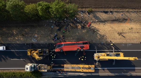 12 morti si 10 raniti intr un accident rutier in ungaria un autocar polonez a fost implicat
