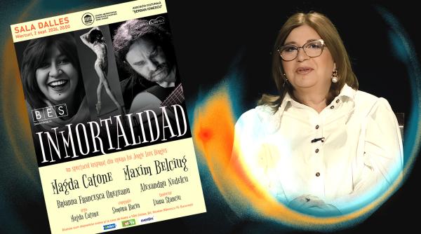 premiera la sala dalles inmortalidad borges pentru toti cu magda catone si maxim belciug