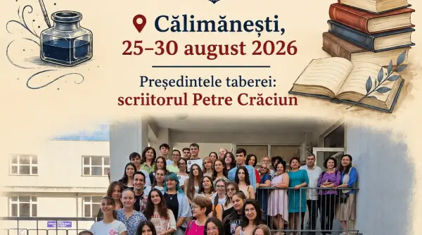 incepe tabara nationala de creatie literara tinere condeie calimanesti 25 30 august 2026