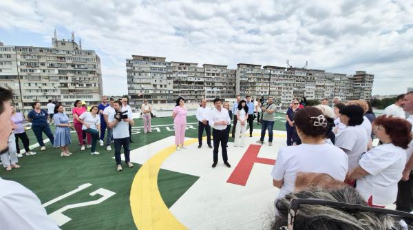 costel fotea heliport smurd acces direct catre upu si o parcare supraetajata la spitalul judetean galati