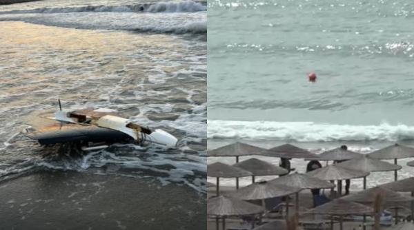 fragment de drona gasit la cazinoul din constanta pompierii l au scos cu mana dintre stabilopozi