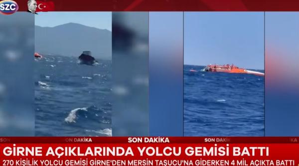 feribot cu sute de persoane la bord scufundat in largul ciprului de nord