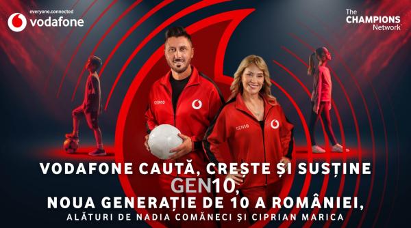 vodafone lanseaza gen10 si cauta urmatoarea generatie de campioni a romaniei alaturi de nadia comaneci si ciprian marica