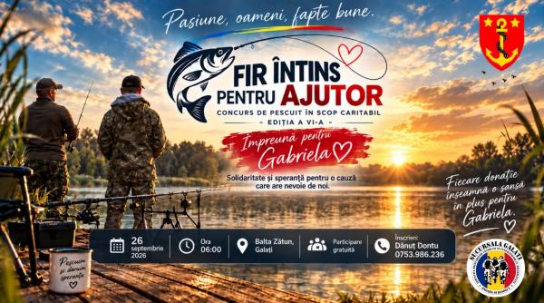 fir intins pentru ajutor concurs de pescuit in scop caritabil la balta zatun galati