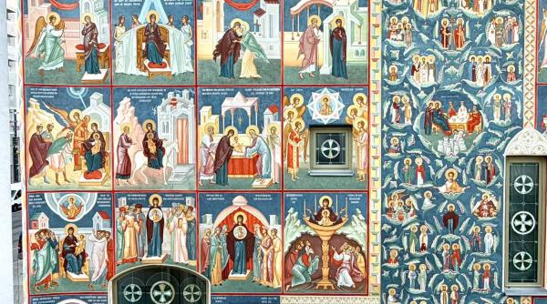 pictura exterioara a bisericii pogorarea duhului sfant si sf stefan cel mare din viena de la vechiul testament la tainele bisericii