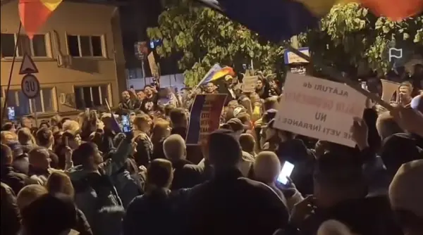 caline caline poporul e cu tine tot mai multi oameni la arestul central pentru calin georgescu