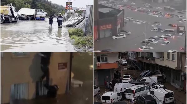 potop istoric la istanbul cele mai violente ploi din ultimii 83 de ani au maturat metropola cel putin trei morti disparuti si mii de oameni salvati din ape