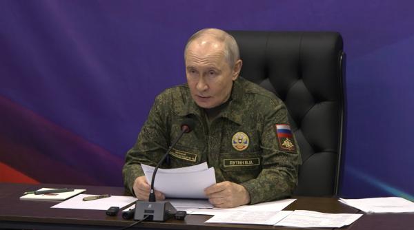 putin traseaza o zona de securitate in ucraina de a lungul frontierei care nu va fi negociabila in discutiile de pace