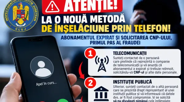 noua metoda de inselaciune prin telefon expirarea abonamentului pretext pentru obtinerea cnp ului si fraudarea victimelor
