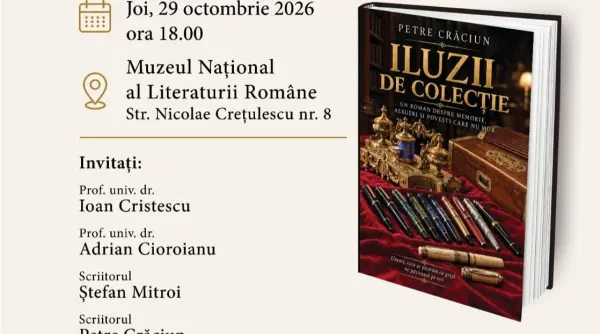 iluzii de colectie de petre craciun lectura in avanpremiera la muzeul national al literaturii romane