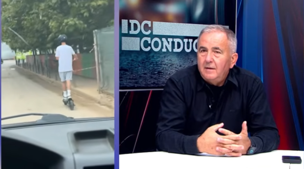 copil pe trotineta cu telefonul in mana cele doua metode prin care poate fi oprit comportamentul