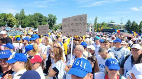 Revolta cadrelor didactice: Marșul de protest din 17 Iunie și zidurile surde ale Guvernului față de Educație / VIDEO