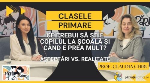 Coșmarul bastonașelor la clasa I. Prof. Claudia Chiru: „Să facă învățătoarele prima dată paginile alea!” / VIDEO